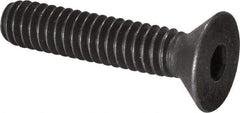 Value Collection - 1/4-20 UNC Hex Socket Drive, 82° Flat Screw - Alloy Steel, Black Oxide Finish, Fully Threaded, 1-1/4" OAL - Makers Industrial Supply