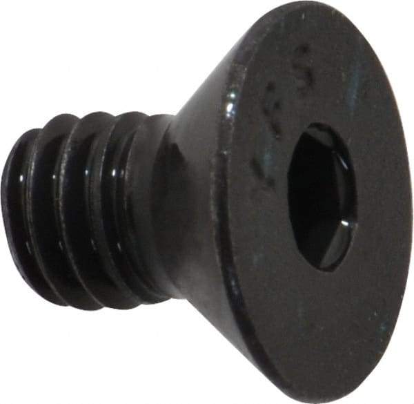 Value Collection - 5/16-18 UNC Hex Socket Drive, 82° Flat Screw - Alloy Steel, Black Oxide Finish, Fully Threaded, 1/2" OAL - Makers Industrial Supply