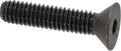 Value Collection - 5/16-18 UNC Hex Socket Drive, 82° Flat Screw - Alloy Steel, Black Oxide Finish, Fully Threaded, 1-1/2" OAL - Makers Industrial Supply