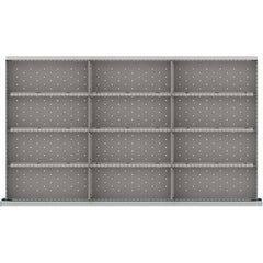 LISTA - 12-Compartment Drawer Divider Layout for 3.15" High Drawers - Makers Industrial Supply