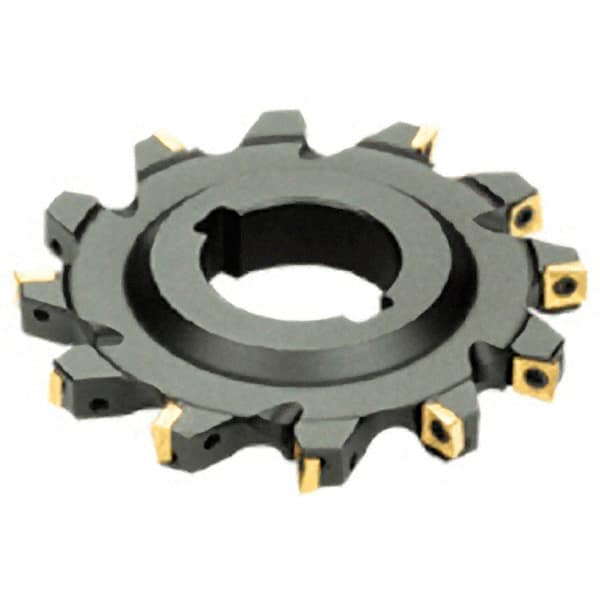 Iscar - Arbor Hole Connection, 0.6299" Cutting Width, 1.9685" Depth of Cut, 160mm Cutter Diam, 1.5748" Hole Diam, 7 Tooth Indexable Slotting Cutter - SDN Toolholder, Q/XPMT Insert - Makers Industrial Supply