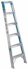 Made in USA - 12 Ft. High, Type IA Rating, Aluminum Shelf Ladder - Makers Industrial Supply