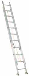 Made in USA - 20' High, Type IA Rating, Aluminum Extension Ladder - Makers Industrial Supply