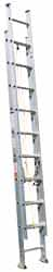 Made in USA - 40' High, Type I Rating, Aluminum Extension Ladder - Makers Industrial Supply