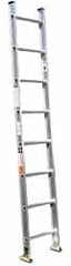 Made in USA - 20' High, Type IA Rating, Aluminum Extension Ladder - Makers Industrial Supply