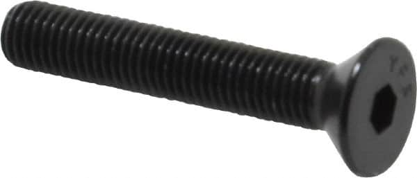 Value Collection - 1/4-28 UNF Hex Socket Drive, 82° Flat Screw - Alloy Steel, Black Oxide Finish, Fully Threaded, 1-1/2" OAL - Makers Industrial Supply