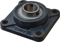 Value Collection - 1-1/8" ID, 4-1/4" OAW x 4-1/4" OAL x 4-1/4" OAH 4-Bolt High Temperature Flange Bearing - 2,500 Lb Static Cap, 4,300 Lb Dyn Cap, 3-1/4" Btw Mnt Hole Ctrs, 45/64" Base-to-Ctr Ht, Cast Iron - Makers Industrial Supply