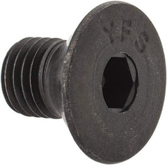 Value Collection - 5/16-24 UNF Hex Socket Drive, 82° Flat Screw - Alloy Steel, Black Oxide Finish, Fully Threaded, 1/2" OAL - Makers Industrial Supply