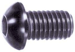 Value Collection - M12x1.75 Metric Coarse Hex Socket Drive, Button Screw - Grade 18-8 & Austenitic A2 Stainless Steel, Uncoated, Partially Threaded, 50mm Length Under Head - Makers Industrial Supply