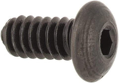 Value Collection - #4-40 UNC Hex Socket Drive, Button Screw - Alloy Steel, Black Oxide Finish, Fully Threaded, 1/4" Length Under Head - Makers Industrial Supply