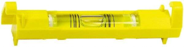 Stanley - 1 Vial, 3" Long, Plastic Line Level - 0.9" High x 3.45" Wide, Yellow - Makers Industrial Supply