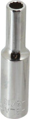 Blackhawk by Proto - 3/16", 1/4" Drive, Deep Hand Socket - 12 Points, 2" OAL, Chrome Finish - Makers Industrial Supply