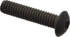 Value Collection - #8-32 UNC Hex Socket Drive, Button Screw - Alloy Steel, Black Oxide Finish, Fully Threaded, 3/4" Length Under Head - Makers Industrial Supply