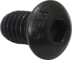 Value Collection - 5/16-18 UNC Hex Socket Drive, Button Screw - Alloy Steel, Black Oxide Finish, Fully Threaded, 1/2" Length Under Head - Makers Industrial Supply