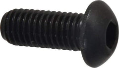 Value Collection - 1/2-13 UNC Hex Socket Drive, Button Screw - Alloy Steel, Black Oxide Finish, Fully Threaded, 1-1/4" Length Under Head - Makers Industrial Supply