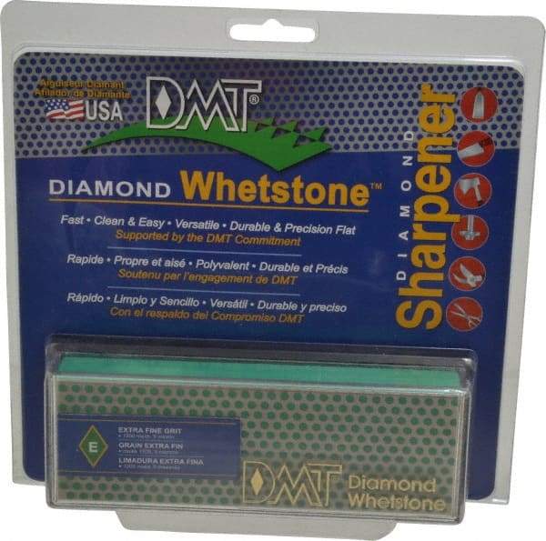 DMT - 6" Long x 2" Wide x 3/4" Thick, Diam ond Sharpening Stone - Rectangle, 1200 Grit, Extra Fine Grade - Makers Industrial Supply