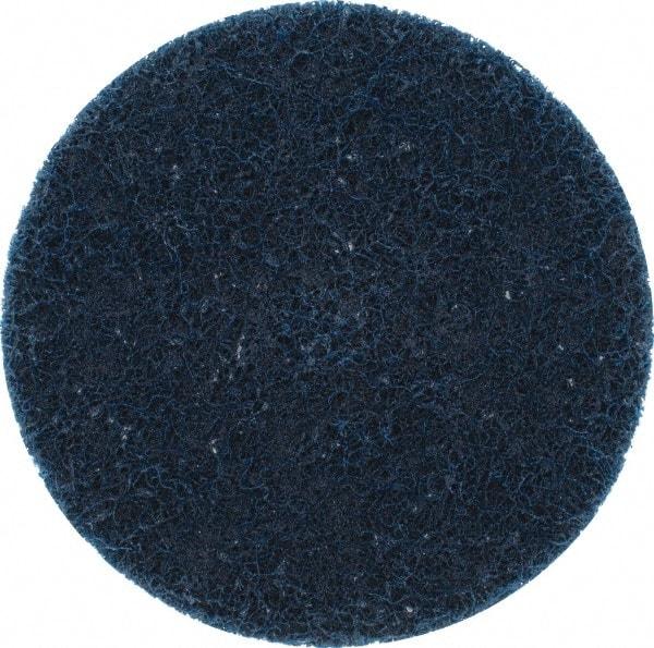 Merit Abrasives - 3" Disc Diam, Aluminum Oxide Quick Change Disc - Type P Attaching System, Nonwoven, Blue, Very Fine Grade, 20,000 RPM, XC Series - Makers Industrial Supply