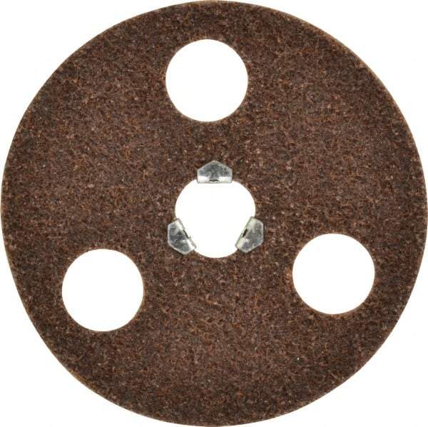 Norton - 4-1/2" Coarse Grade Aluminum Oxide Deburring Disc - Quick Change Connection - Makers Industrial Supply