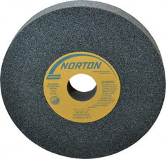 Norton - 7" Diam x 1-1/4" Hole x 1" Thick, I Hardness, 60 Grit Surface Grinding Wheel - Silicon Carbide, Type 1, Medium Grade, 3,600 Max RPM, Vitrified Bond, No Recess - Makers Industrial Supply