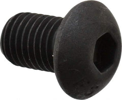 Value Collection - 5/16-24 UNF Hex Socket Drive, Button Screw - Alloy Steel, Black Oxide Finish, Fully Threaded, 1/2" Length Under Head - Makers Industrial Supply