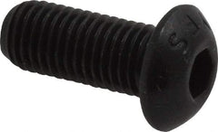 Value Collection - 5/16-24 UNF Hex Socket Drive, Button Screw - Alloy Steel, Black Oxide Finish, Fully Threaded, 3/4" Length Under Head - Makers Industrial Supply