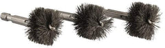 Ridgid - 1 Inch Inside Diameter, 1-3/16 Inch Actual Brush Diameter, Steel, Power Fitting and Cleaning Brush - Makers Industrial Supply