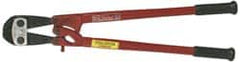 H.K. Porter - 24" OAL, 7/16" Capacity, Bolt Cutter - Round/Center-Cut Head, Fiberglass with Rubber Grips Handle - Makers Industrial Supply