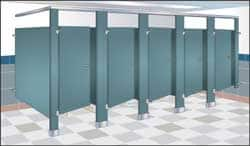 Bradley - Washroom Partition Steel Pilaster - 3 Inch Wide x 79-13/16 Inch High, ADA Compliant Stall Compatibility - Makers Industrial Supply