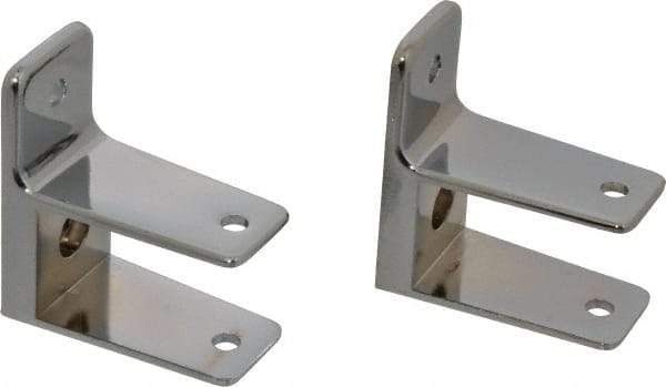 Value Collection - Washroom Partition Pilaster to Wall Bracket Kit - Compatible with Toilet Stalls - Makers Industrial Supply