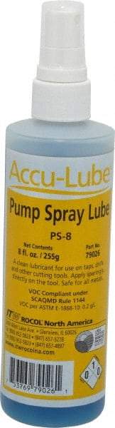 Accu-Lube - Accu-Lube, 8 oz Bottle Cutting & Sawing Fluid - Natural Ingredients, For Drilling, Reaming, Tapping - Makers Industrial Supply