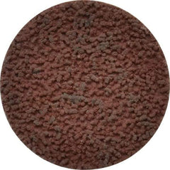 Made in USA - 1-1/2" Disc Diam, 320 Grit, Aluminum Oxide Quick Change Disc - Type S Attaching System, Coated, Brown, Extra Fine Grade - Makers Industrial Supply