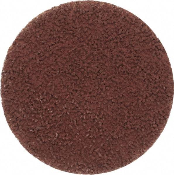 Made in USA - 2" Disc Diam, 240 Grit, Aluminum Oxide Quick Change Disc - Type S Attaching System, Coated, Brown, Very Fine Grade - Makers Industrial Supply