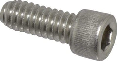 Value Collection - 1/4-20 UNC Hex Socket Drive, Socket Cap Screw - Grade 18-8 Stainless Steel, Fully Threaded, 5/8" Length Under Head - Makers Industrial Supply