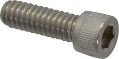 Value Collection - 1/4-20 UNC Hex Socket Drive, Socket Cap Screw - Grade 18-8 Stainless Steel, Fully Threaded, 3/4" Length Under Head - Makers Industrial Supply