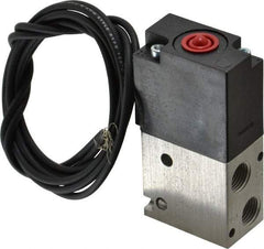 ARO/Ingersoll-Rand - 1/8", 3-Way Body Ported Stacking Solenoid Valve - 120 VAC, 0.2 CV Rate, 2.4" High - Makers Industrial Supply