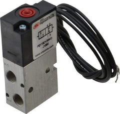 ARO/Ingersoll-Rand - 1/8", 4-Way Body Ported Stacking Solenoid Valve with Speed Control - 24 VDC, 0.2 CV Rate, 2.8" High - Makers Industrial Supply