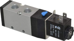 ARO/Ingersoll-Rand - 1/4", 4-Way 2-Position Maxair Stacking Solenoid Valve - 24 VDC, 0.7 CV Rate, 1.37" High - Makers Industrial Supply