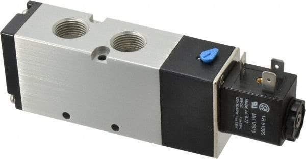 ARO/Ingersoll-Rand - 3/8", 4-Way 2-Position Maxair Stacking Solenoid Valve - 24 VDC, 1.65 CV Rate, 1.81" High - Makers Industrial Supply