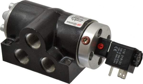 ARO/Ingersoll-Rand - 1/2", K Series 4-Way High Flow Stacking Solenoid Valve - 120 VAC, 2.57 CV Rate, 2.56" High - Makers Industrial Supply