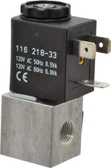 ARO/Ingersoll-Rand - 1/8", CAT Series 3-Way 2-Position Body Ported Stacking Solenoid Valve - 120 VAC, 0.062 CV Rate, 2.43" High - Makers Industrial Supply