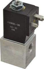 ARO/Ingersoll-Rand - 1/4", CAT Series 3-Way 2-Position Body Ported Stacking Solenoid Valve - 12 VDC, 0.2 CV Rate, 3-1/2" High - Makers Industrial Supply