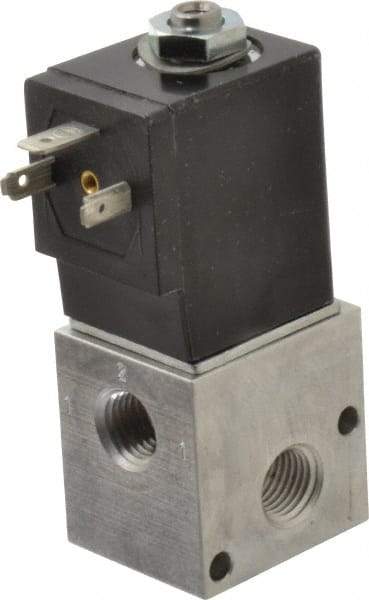 ARO/Ingersoll-Rand - 1/4", CAT Series 3-Way 2-Position Stacking Solenoid Valve - 120 VAC, 0.2 CV Rate, 3-1/2" High - Makers Industrial Supply