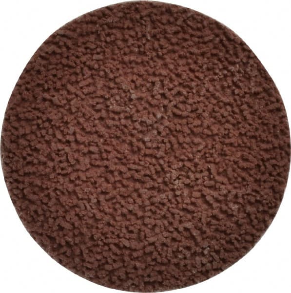 Made in USA - 2" Disc Diam, 320 Grit, Aluminum Oxide Quick Change Disc - Type S Attaching System, Coated, Brown, Extra Fine Grade - Makers Industrial Supply