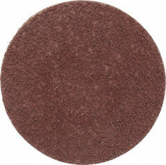 Made in USA - 3" Disc Diam, 180 Grit, Aluminum Oxide Quick Change Disc - Type S Attaching System, Coated, Brown, Very Fine Grade - Makers Industrial Supply