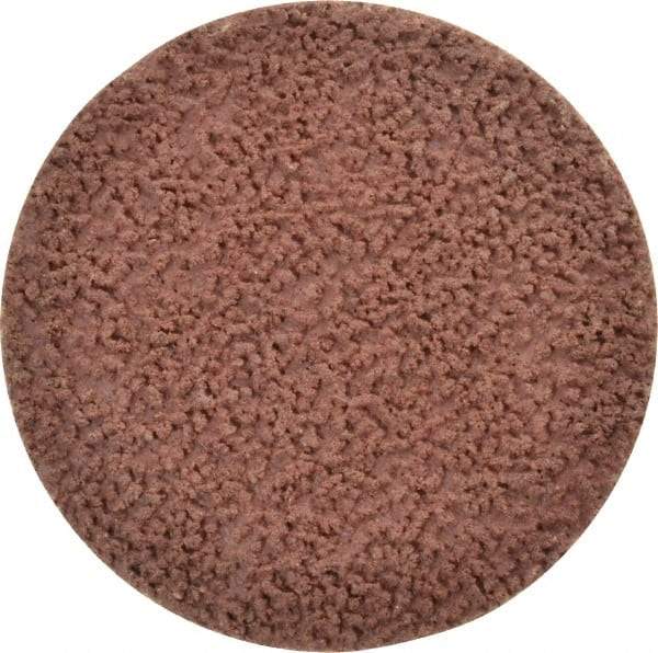 Made in USA - 2" Disc Diam, 120 Grit, Aluminum Oxide Quick Change Disc - Type R Attaching System, Coated, Brown, Fine Grade - Makers Industrial Supply