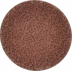 Made in USA - 2" Disc Diam, 180 Grit, Aluminum Oxide Quick Change Disc - Type R Attaching System, Coated, Brown, Very Fine Grade - Makers Industrial Supply