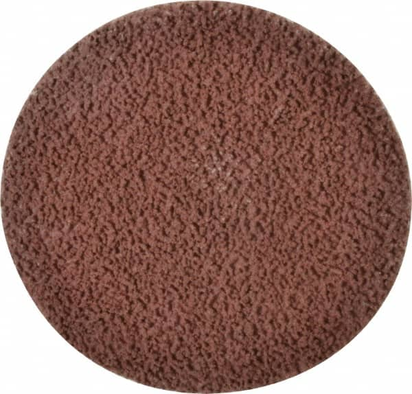 Made in USA - 3" Disc Diam, 120 Grit, Aluminum Oxide Quick Change Disc - Type R Attaching System, Coated, Brown, Fine Grade - Makers Industrial Supply