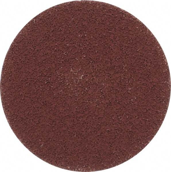 Made in USA - 3" Disc Diam, 600 Grit, Aluminum Oxide Quick Change Disc - Type R Attaching System, Coated, Brown, Super Fine Grade - Makers Industrial Supply