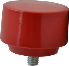 Proto - 2-1/2" Face Diam, Grade Medium, Red Hammer Tip/Face - Plastic - Makers Industrial Supply