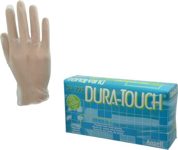 Ansell - Size M, 3 mil, Industrial Grade, Powder Free PVC Disposable Gloves - Exact Industrial Supply